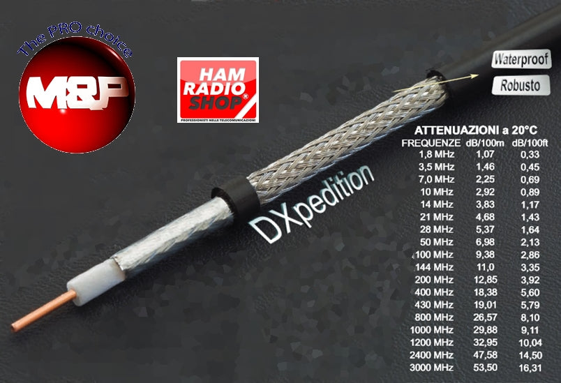 Airborne 5 Messi & Paoloni Cavo Coassiale - Bobina 50m.